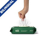 Earth Rated Certified Compostable Grooming Wipes - Unscented
