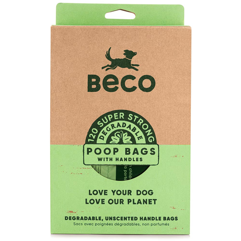 Beco Unscented Degradable Handle Poop Bags