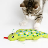 Catit Groovy Gecko Cat Toy - Green