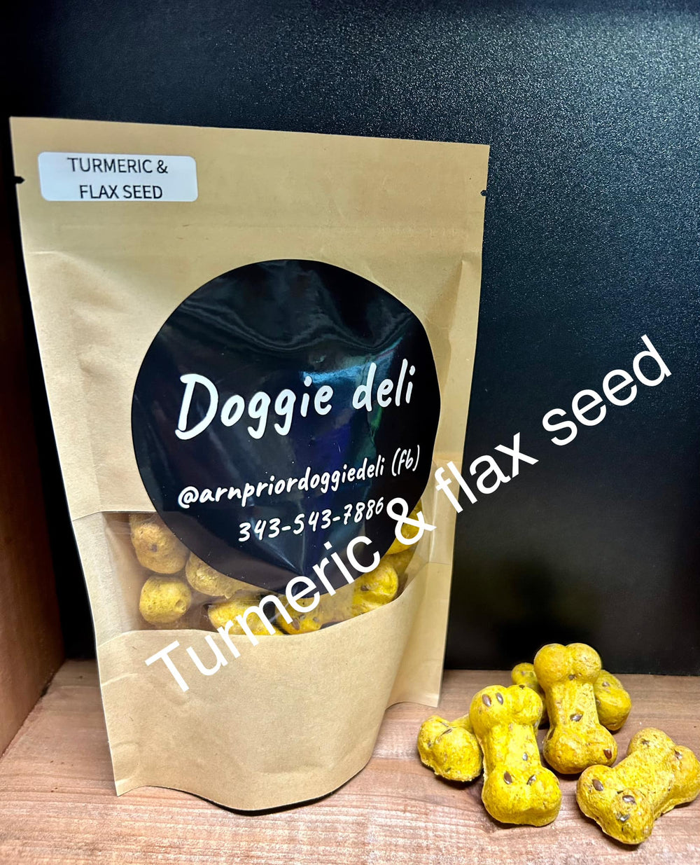 Doggie Deli Turmeric / Flax Seed Bones