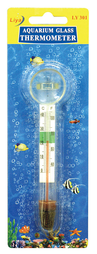AQUA-FIT Glass Floating Thermometer w/ Suction Cup