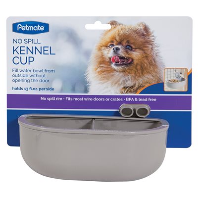 Petmate No Spill Kennel Cup - Double Diner
