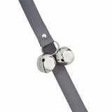 PoochieBells® Dog Doorbell Solid Colors Collection - Pewter Grey