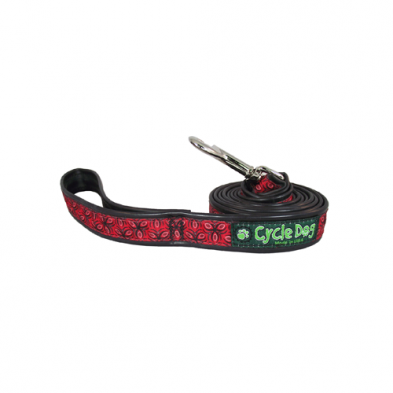 Cycle Dog® Red Tri-Style Skinny Width Leash