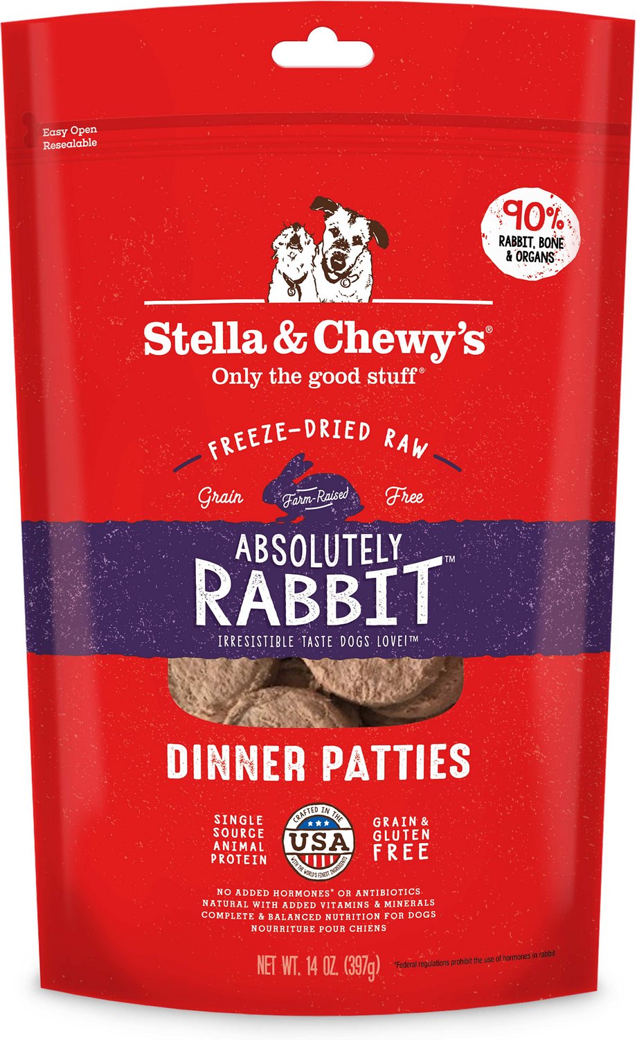 Stella & Chewy's® Absolutely Rabbit Freeze Dried Raw Dinner Patties