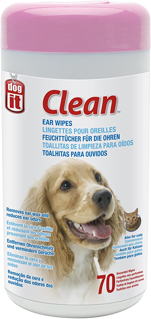 Dogit Ear Wipes - Unscented