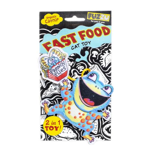 Fuzzu™ Fast Food Frog Cat Toy