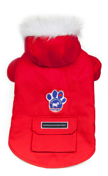 Canada pooch winter wilderness dog deals coat red