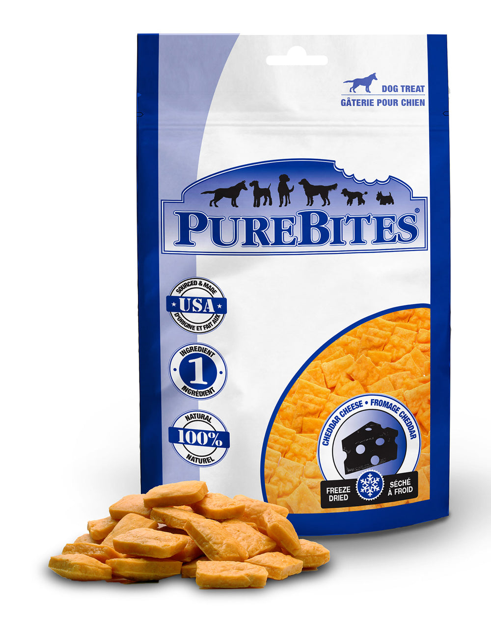 PureBites Freeze Dried Cheddar Cheese Dog Treat