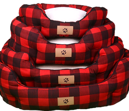 Bena Dog Bed - Red Flannel