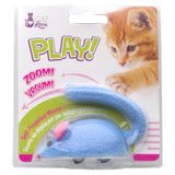 Cat Love Play Zippy Mouse - Blue