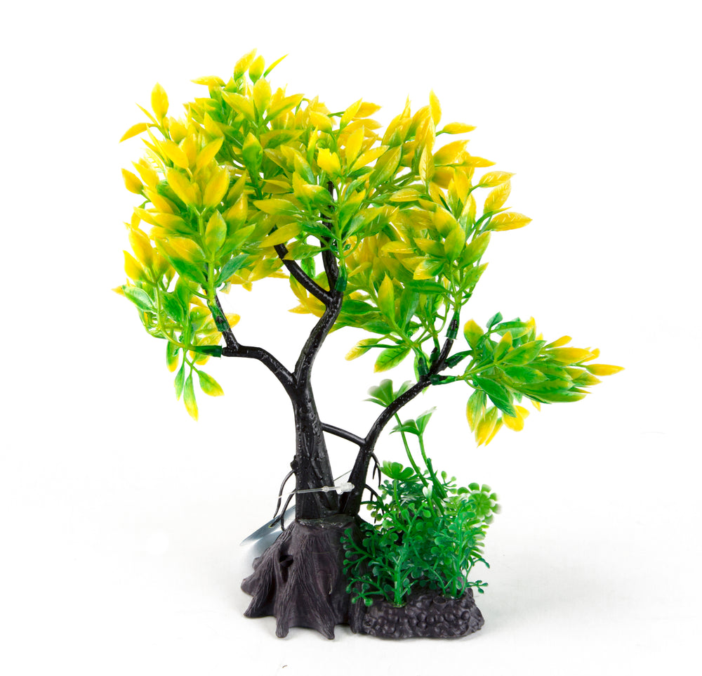 AQUA-FIT Yellow Juniper Bonsai Plastic Plant