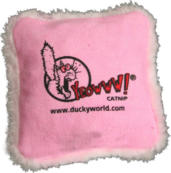 Yeowww! Catnip Pillow Pink