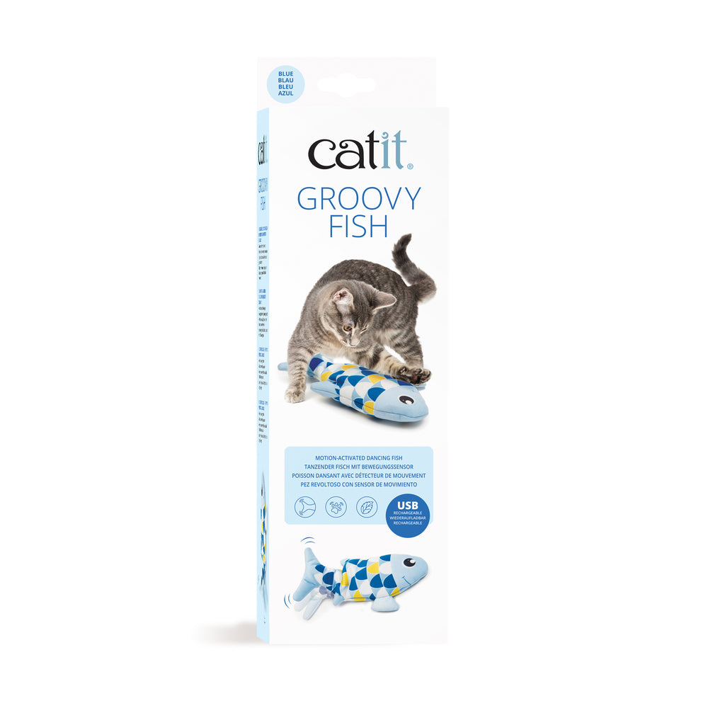 Catit Groovy Fish Motion Activated Cat Toy