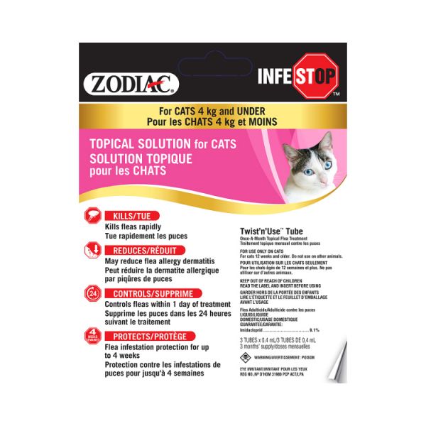 Zodiac Infestop for Cats Under 4 kg
