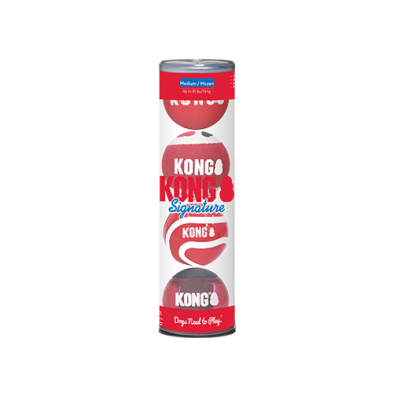 Kong® Signature Balls 4 Pack - Med. Assorted