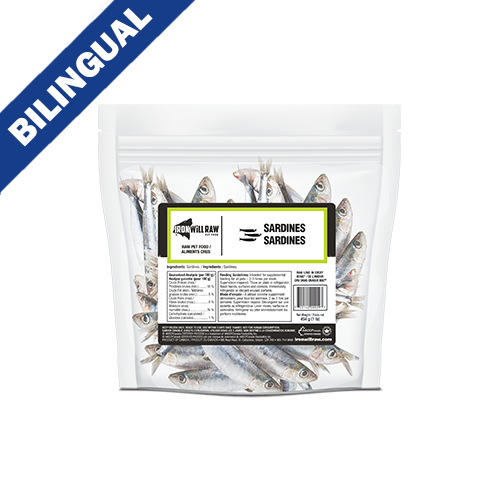 Iron Will Raw® Sardines Frozen Dog Treat