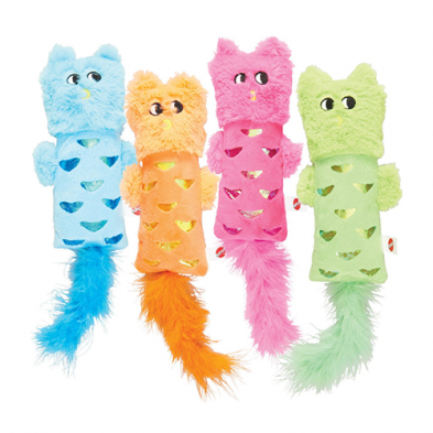 Spot® Hug N' Kick Shimmer Glimmer Assorted Cat Toy