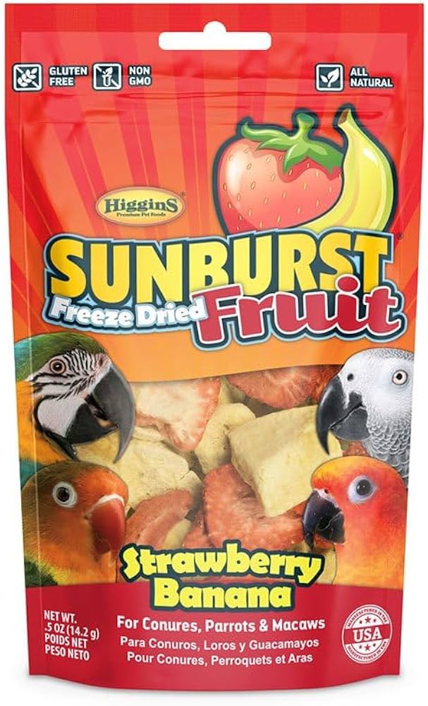 Higgins Sunburst Freeze Dried Fruit Treat - Strawberry & Banana