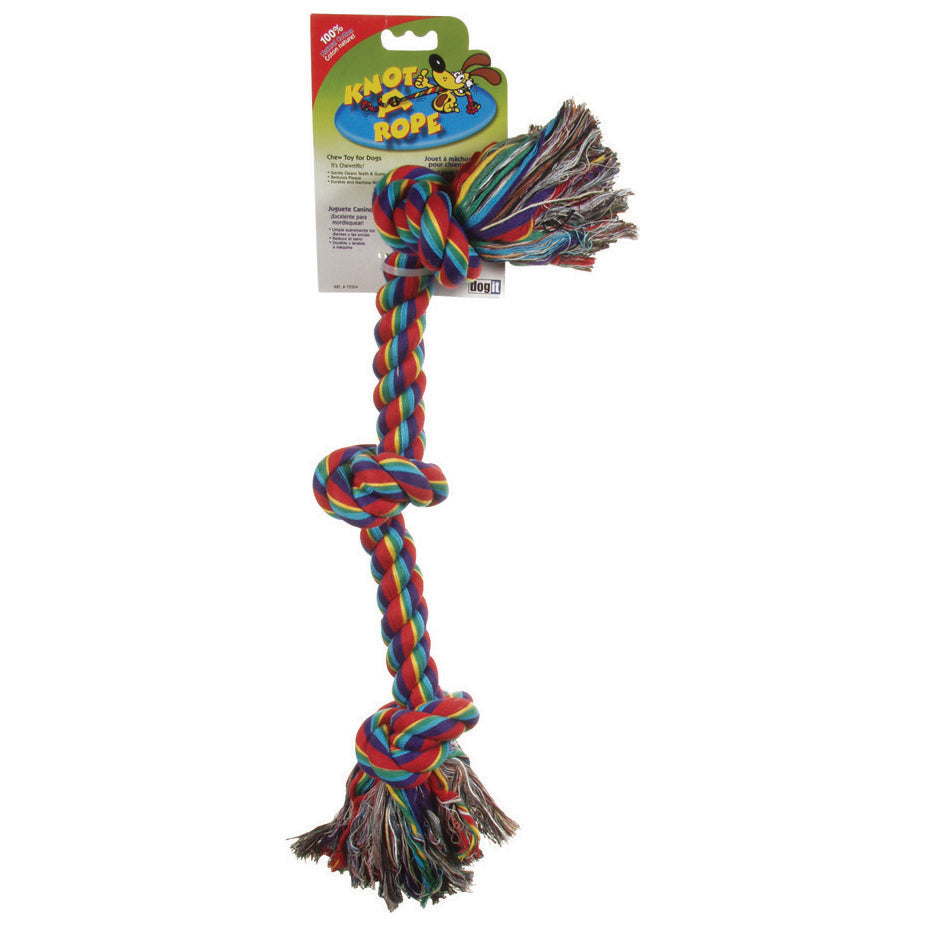 Dogit Knot-A-Rope Tug Toy - Multicolor