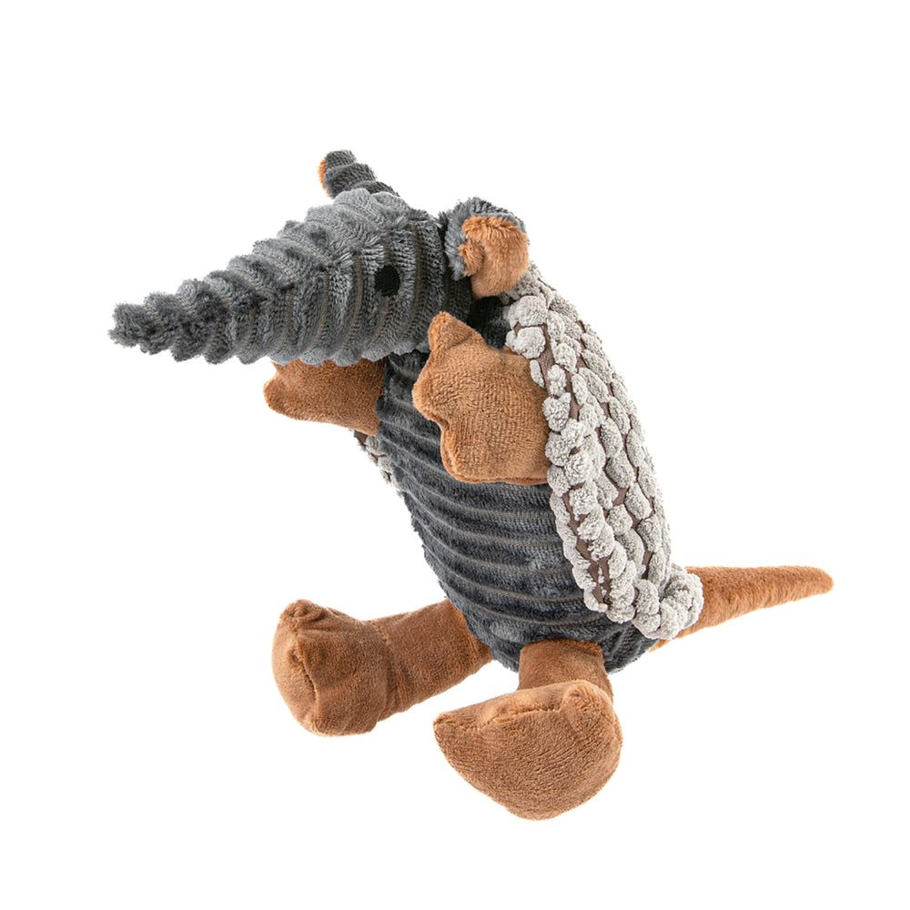 Armadillo Squeaker Plush Dog Toy