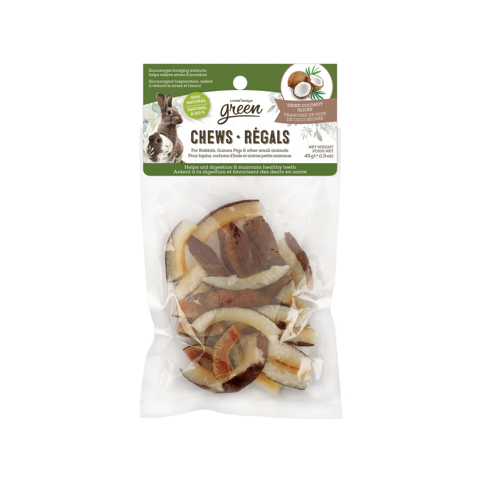 Living World Small Animal Chews - Coconut Chips