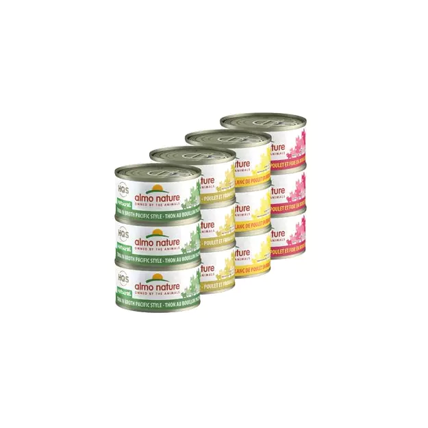 Almo Nature (1062H) Natural Rotational Pack 3 Chicken & Tuna Cat Cans
