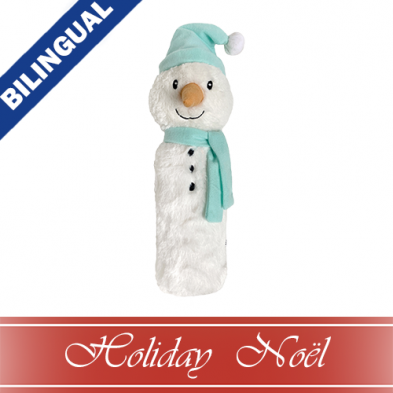 FouFit Xmas Holiday Crunchers Snowman Dog Toy