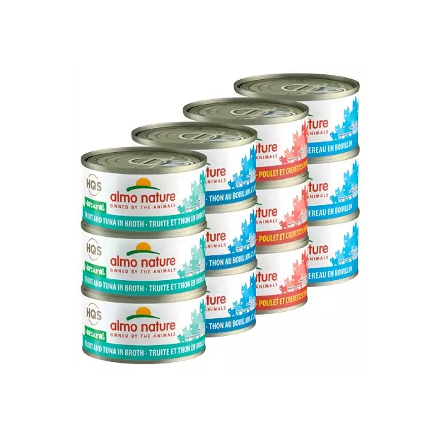 Almo Nature Natural Rotational Pack 2 Fish & Chicken Cat Cans
