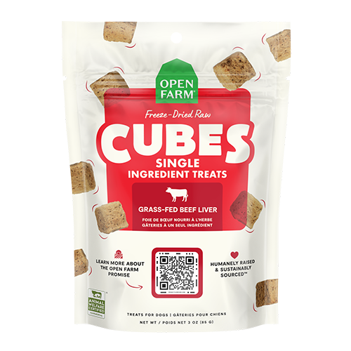 Open Farm® Freeze-Dried Raw Single Ingredient Treat Cubes - Beef Liver