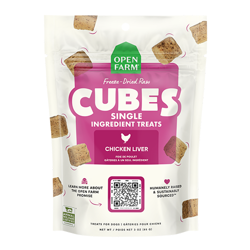 Open Farm® Freeze-Dried Raw Single Ingredient Treat Cubes - Chicken Liver