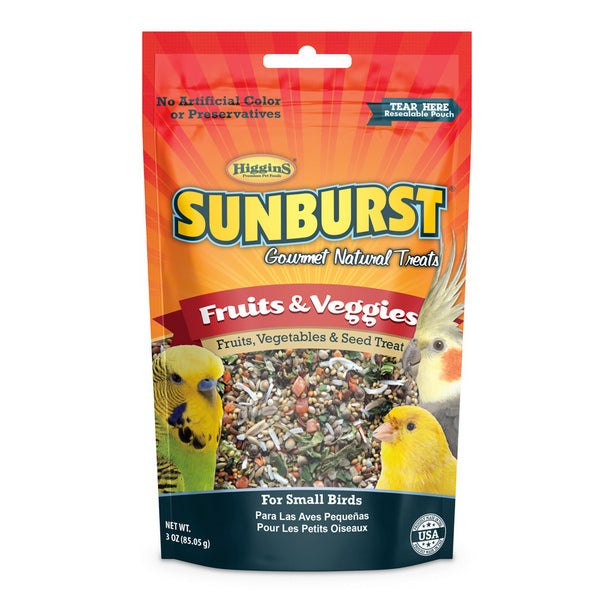 Higgins Sunburst Treat - Parakeet - Fruits & Veggies