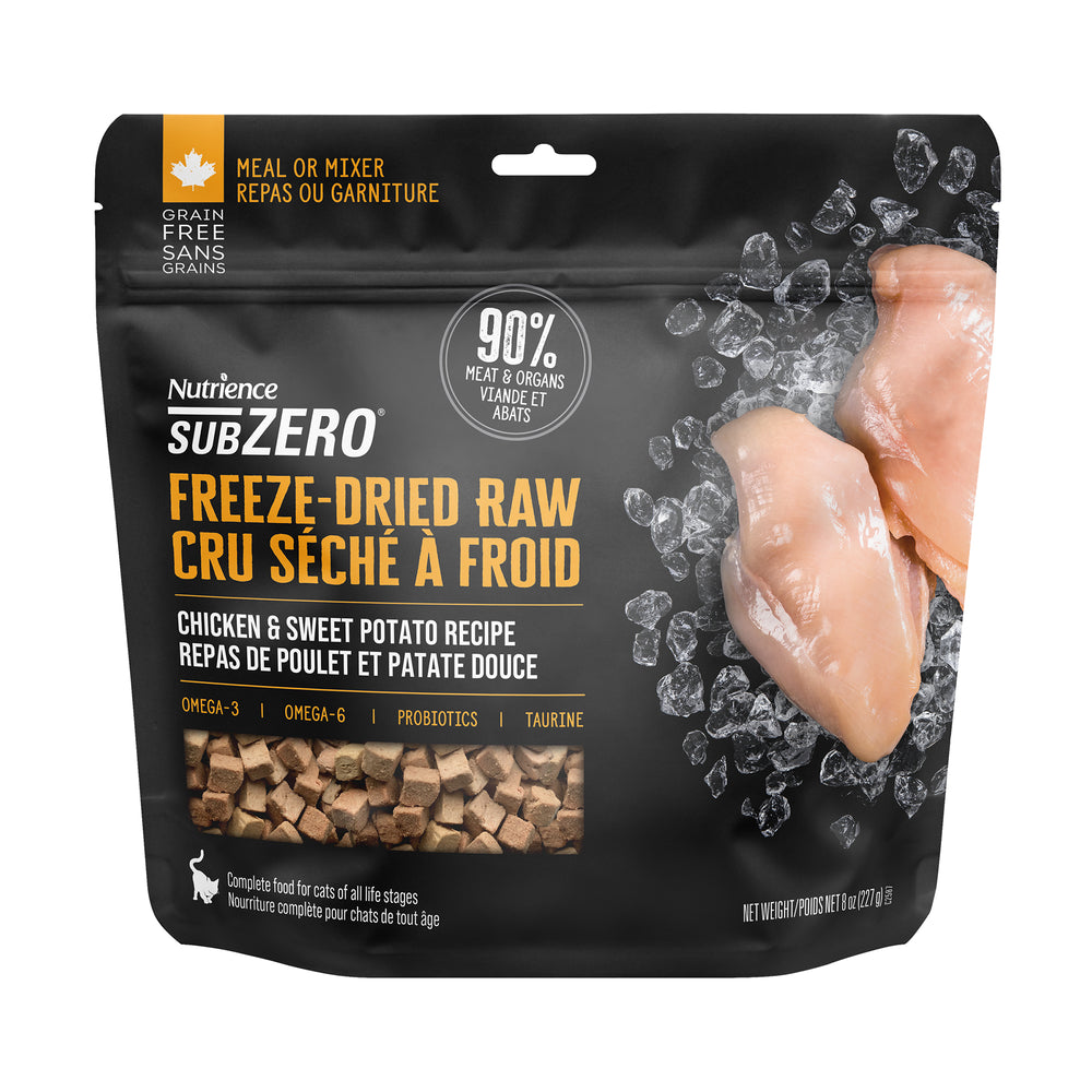 Nutrience SubZero Freeze-Dried Raw Cat Food - Chicken & Sweet Potato Recipe