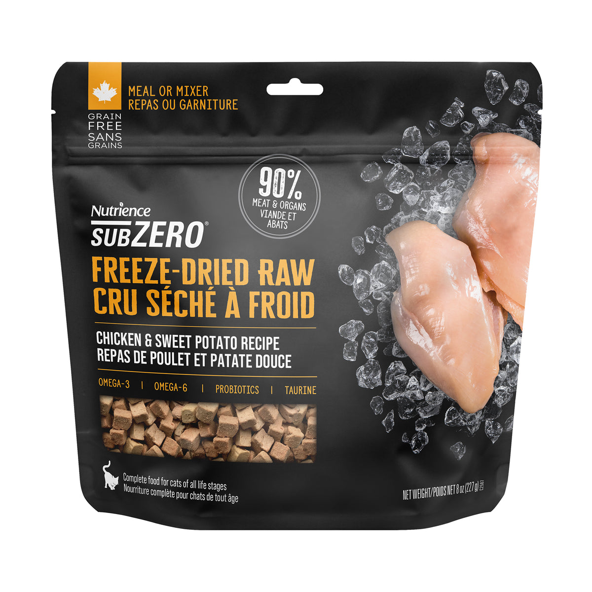 Nutrience SubZero Freeze-Dried Raw Cat Food Chicken Sweet