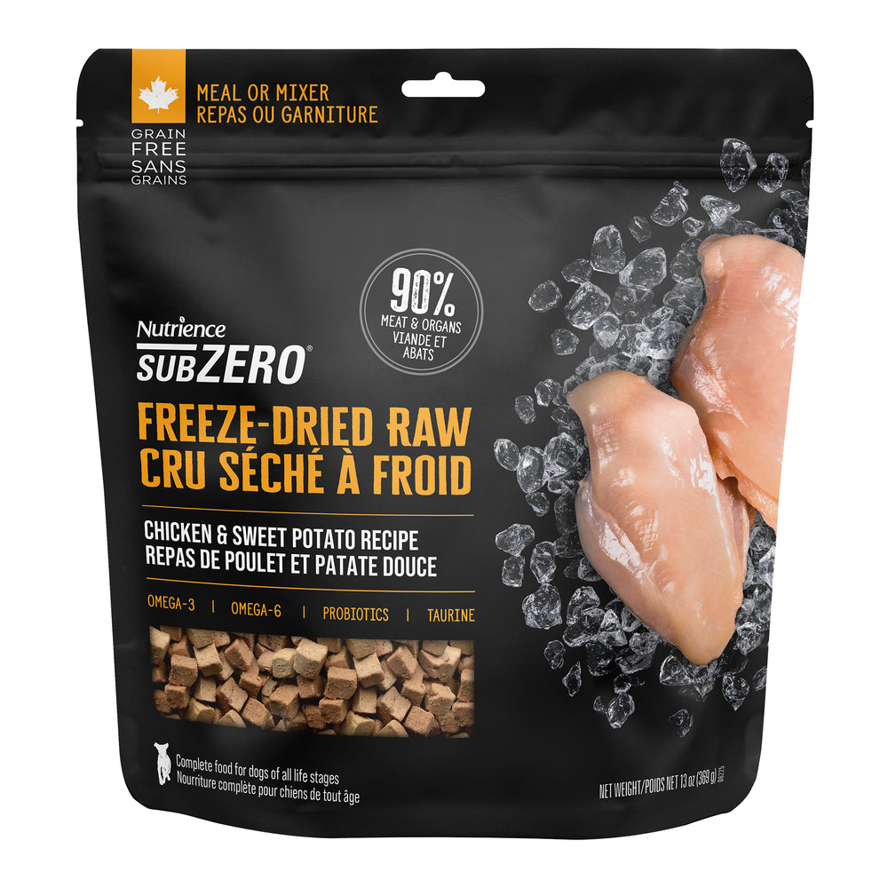 Nutrience SubZero Freeze-Dried Raw Dog Food - Chicken & Sweet Potato Recipe