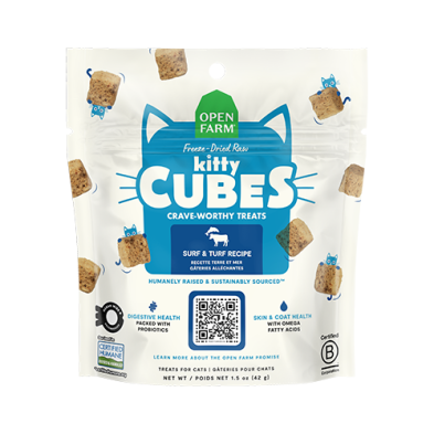Open Farm® Freeze-Dried Raw Kitty Cubes Surf & Turf Recipe Cat Treat