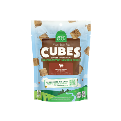 Open Farm® Freeze-Dried Raw Cubes Lamb Lung Dog Treat