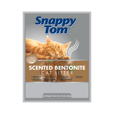 Snappy Tom® Bentonite Cat Litter - Coffee Scented