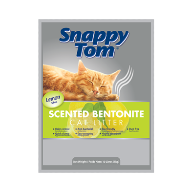 Snappy Tom® Bentonite Cat Litter - Lemon Scented