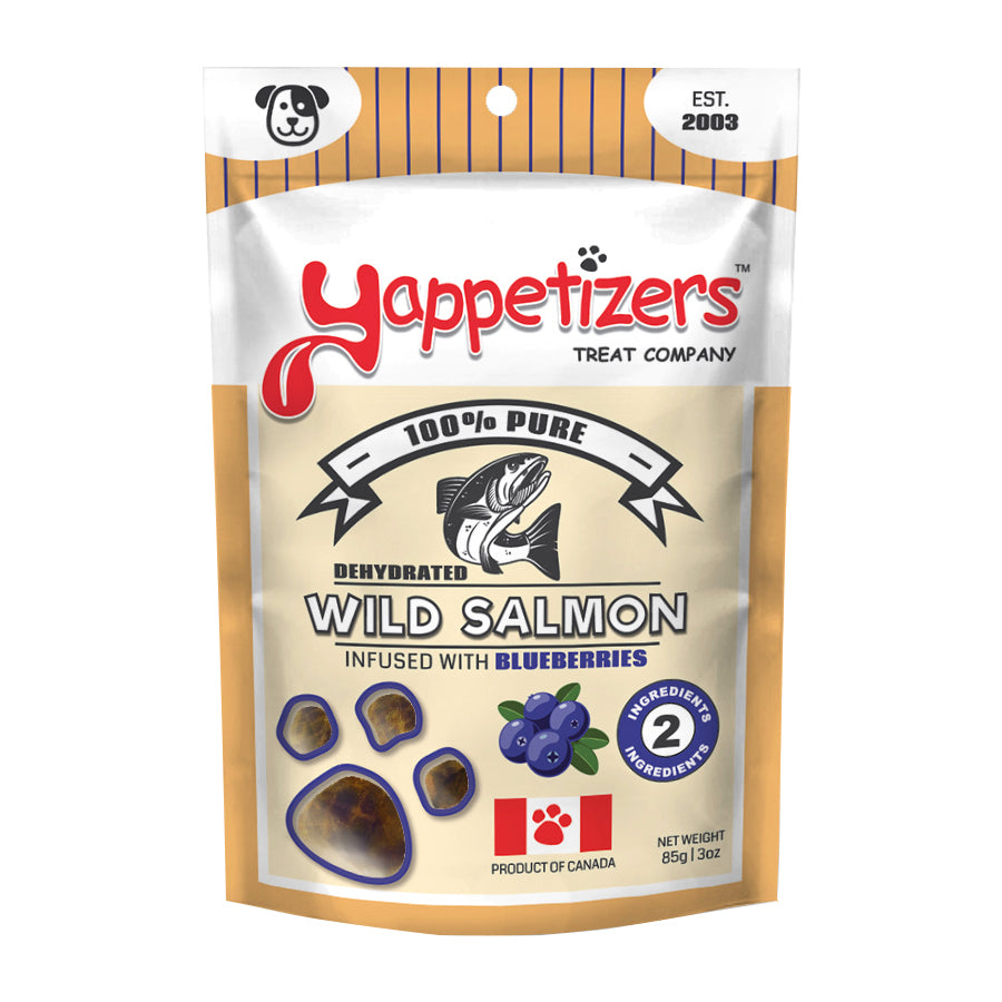 Yappetizers Dehydrated Wild Salmon & Blueberries