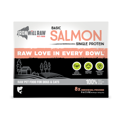 Iron Will Raw® Basic Salmon Frozen Raw Pet Food for Dogs & Cats
