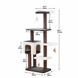 Pet Pals Group© Midnight Molly Cat Tree with Hanging Toy