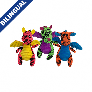 Multipet™ Minipet Dragons Assorted 5" Dog Toy