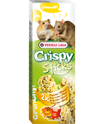 Versele-Laga Crispy Sticks - Hamsters / Rats - Popcorn & Honey