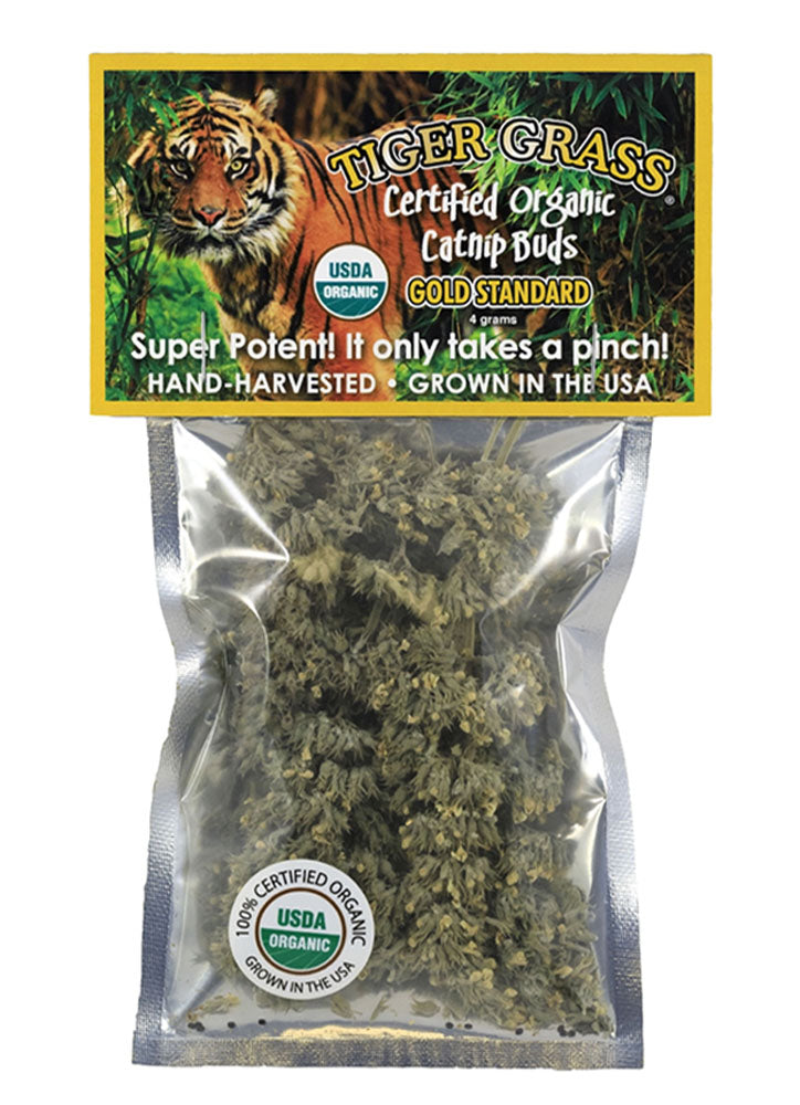 Tiger Grass Catnip Bud Bag