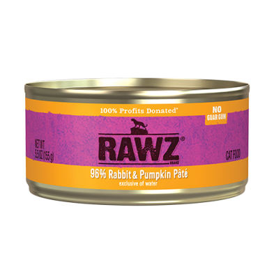 RAWZ® 96% Rabbit & Pumpkin Pâté Wet Cat Food