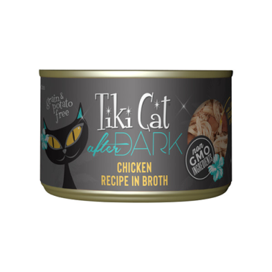 Tiki Cat® After Dark® Pâté+ Chicken Recipe in Broth Wet Cat Food