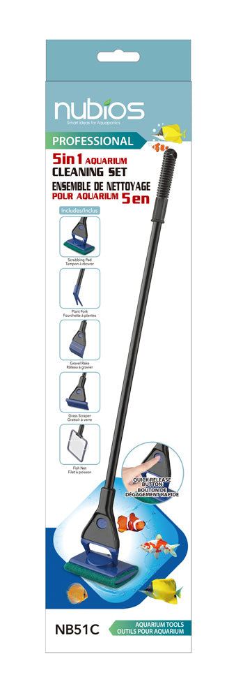NUBIOS 5 in 1 Aquarium Cleaning Set