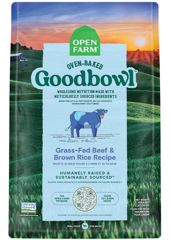 Open Farm® GoodBowl™ Grass Fed Beef & Brown Rice Recipe Dog Food