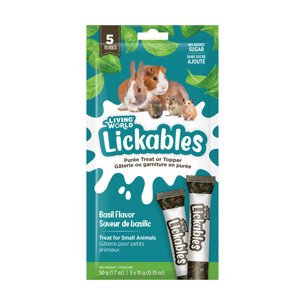 Living World Lickables Small Animal Treat -  Basil Flavour